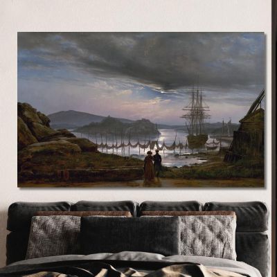 View From Vækerø Near Christiania Johan Christian Dahl jcd84 canvas print 