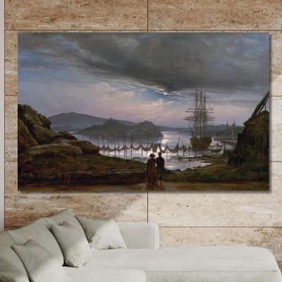 View From Vækerø Near Christiania Johan Christian Dahl jcd84 canvas print 