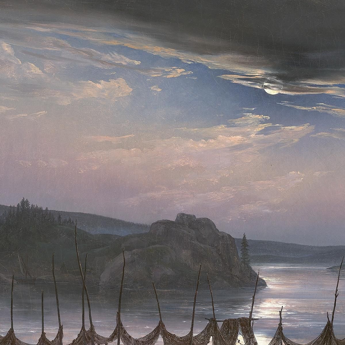 View From Vækerø Near Christiania Johan Christian Dahl jcd84 canvas print