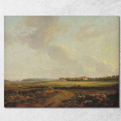 View Of Engelholm At Præstø In Zealand Johan Christian Dahl jcd86 canvas print 