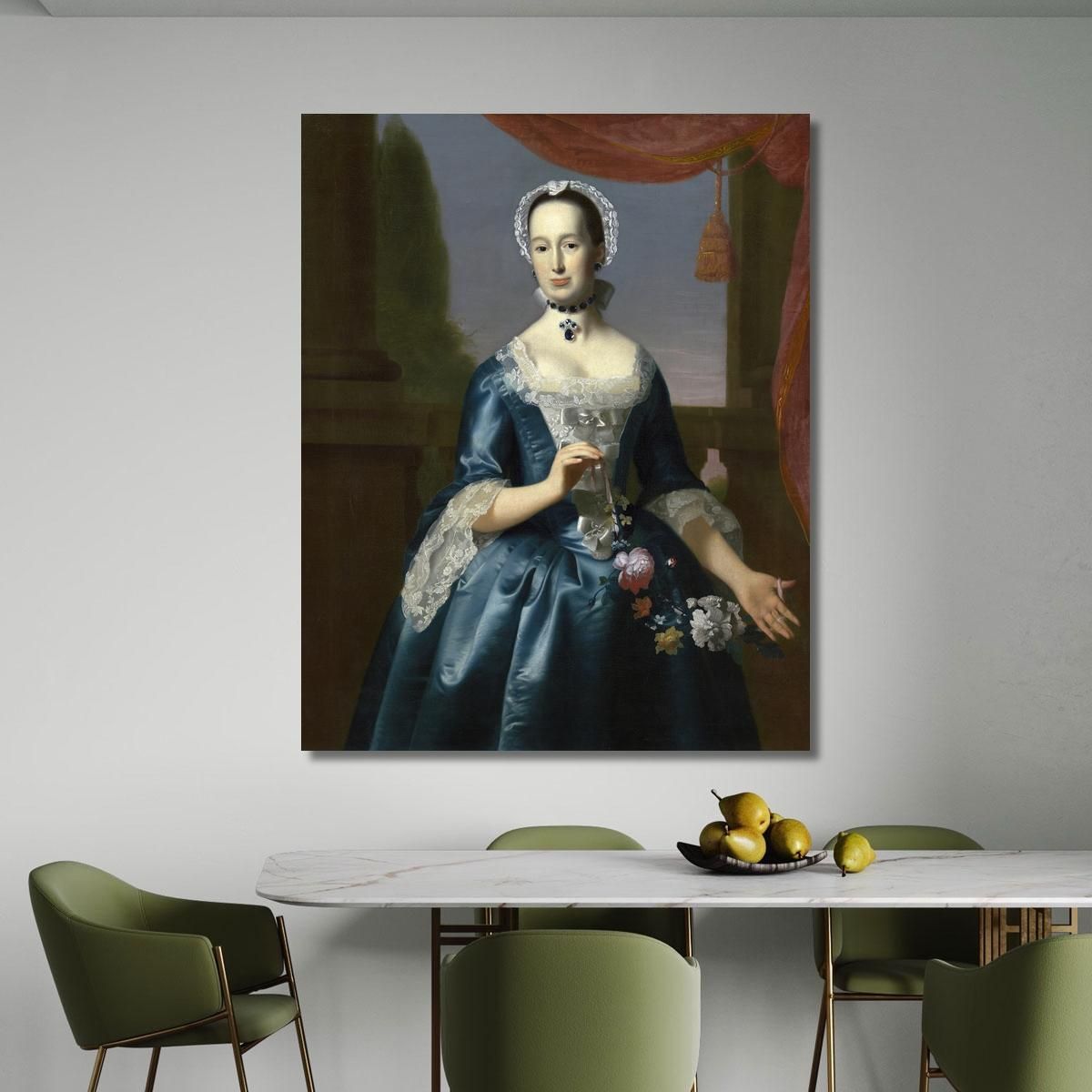Anne Fairchild Bowler Mrs. Metcalf Bowler John Singleton Copley jsg3 canvas print 