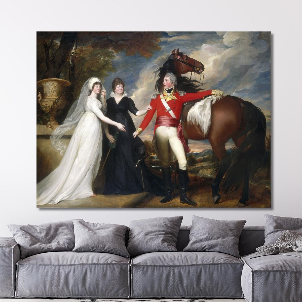 Colonel William Fitch And His Sisters Sarah And Ann Fitch John Singleton Copley jsg8 canvas print 