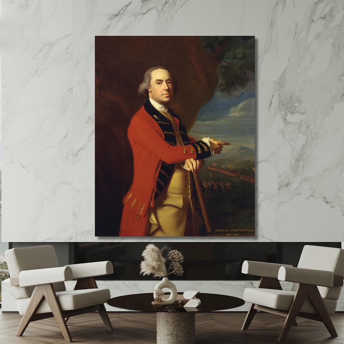 General Thomas Gage John Singleton Copley jsg18 canvas print 