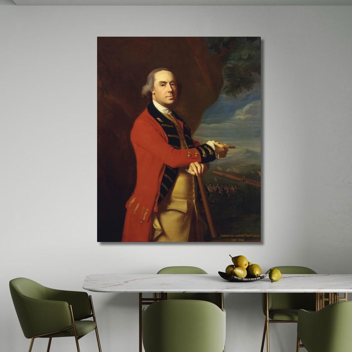General Thomas Gage John Singleton Copley jsg18 canvas print 