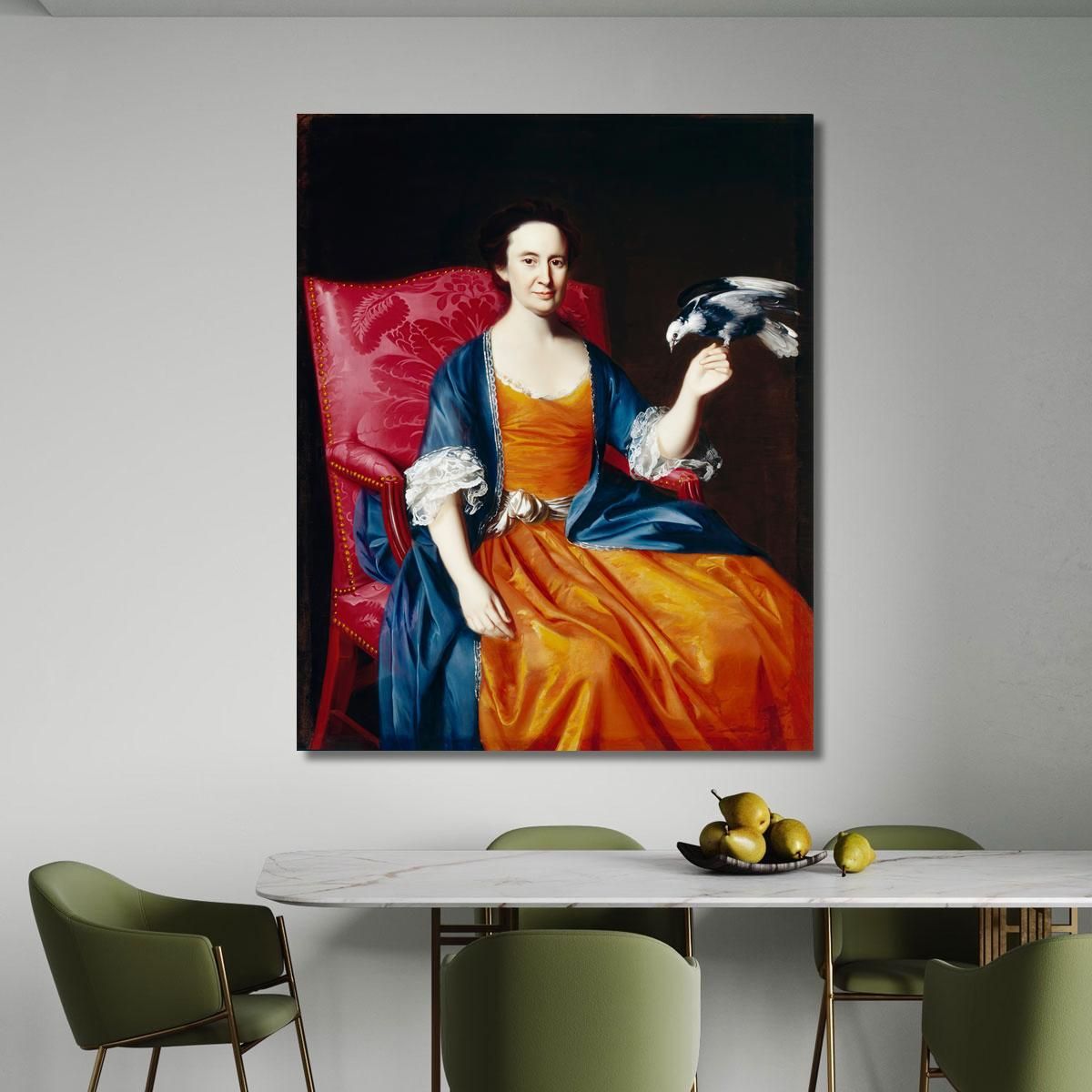 Mrs. Benjamin Hallowell John Singleton Copley jsg35 canvas print 