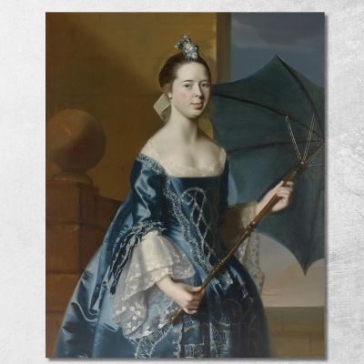 Mrs. Benjamin Pickman Mary Toppan John Singleton Copley jsg36 canvas print 