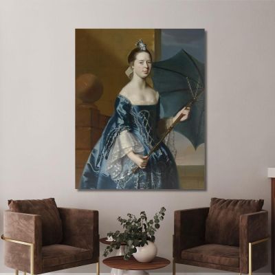 Mrs. Benjamin Pickman Mary Toppan John Singleton Copley jsg36 canvas print 