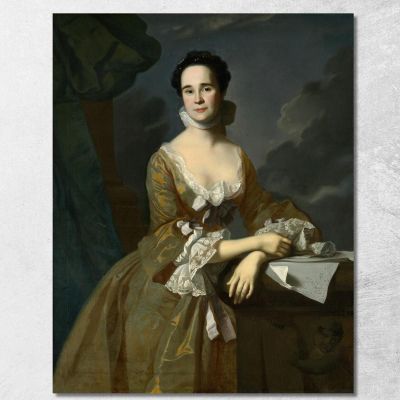 Mrs. Daniel Hubbard Mary Greene John Singleton Copley jsg38 canvas print 