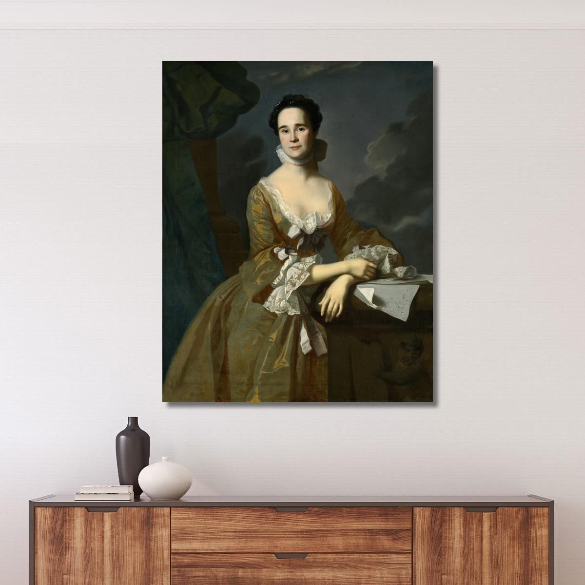 Mrs. Daniel Hubbard Mary Greene John Singleton Copley jsg38 canvas print 