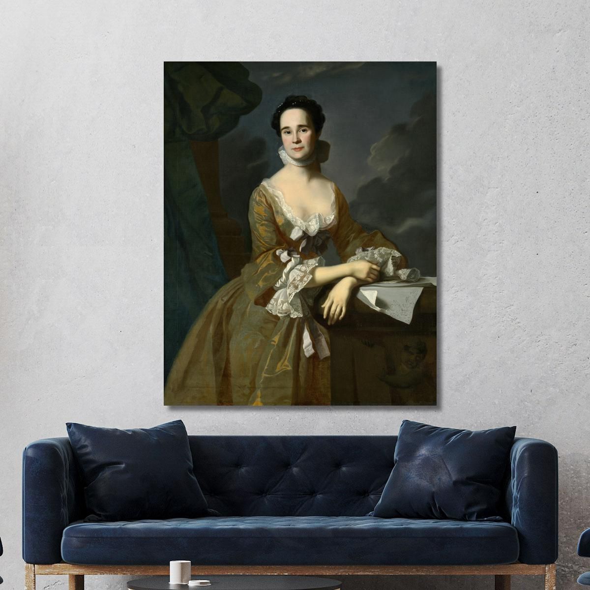 Mrs. Daniel Hubbard Mary Greene John Singleton Copley jsg38 canvas print 