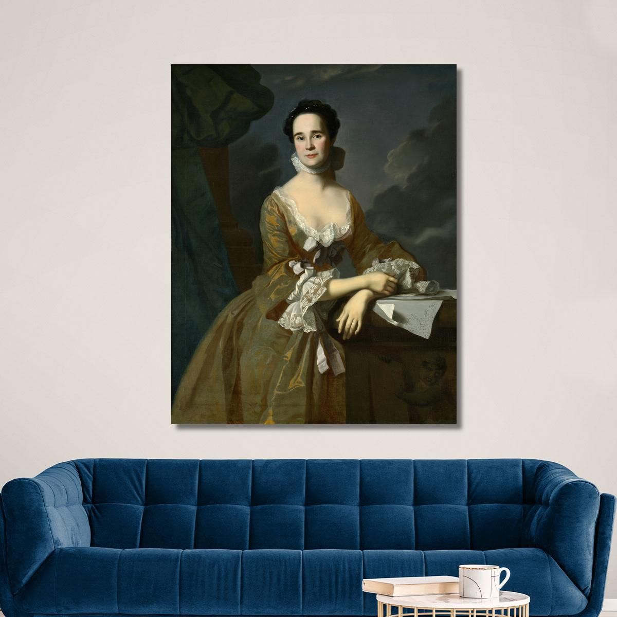 Mrs. Daniel Hubbard Mary Greene John Singleton Copley jsg38 canvas print 