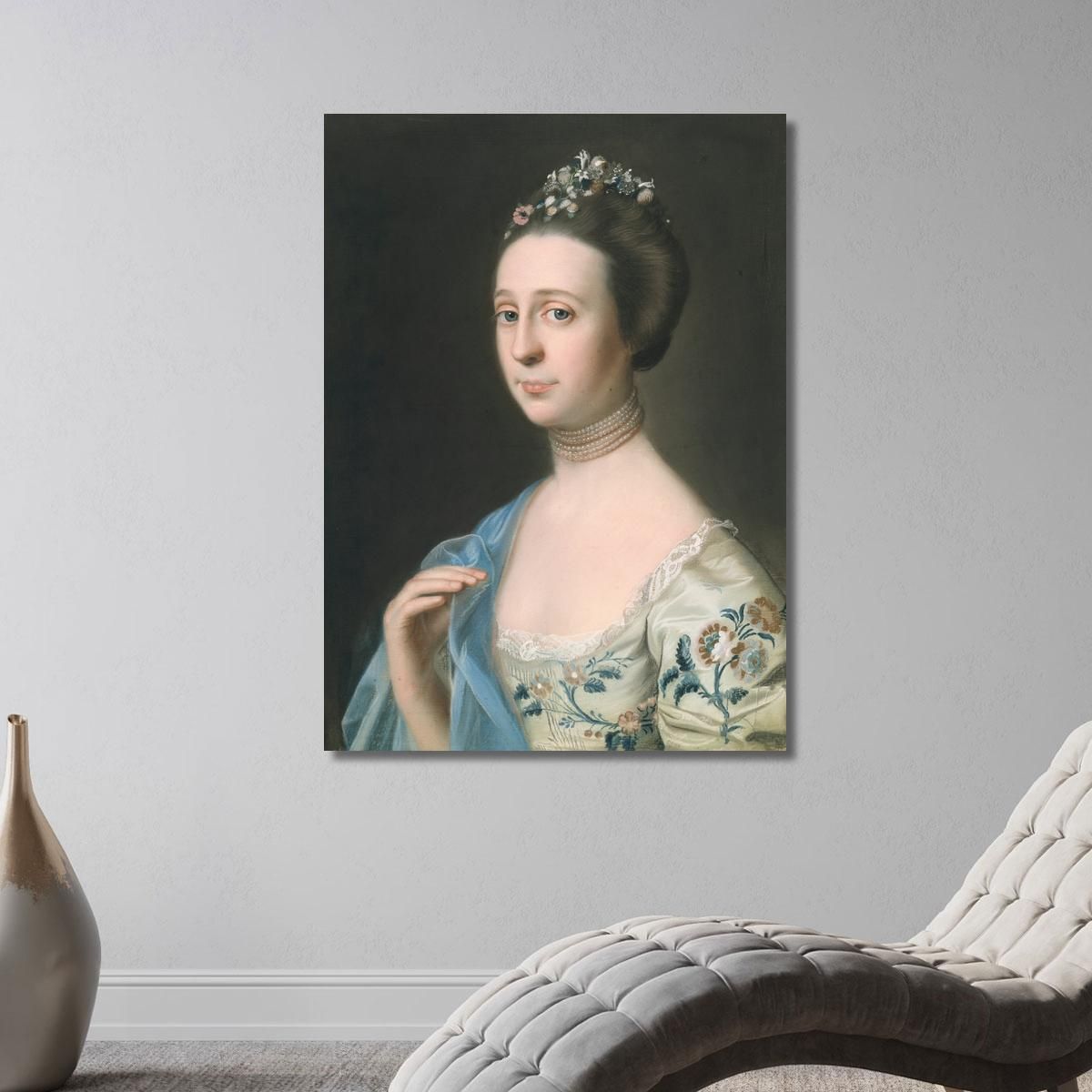 Mrs. Henry Hill Anna Barrett John Singleton Copley jsg42 canvas print 