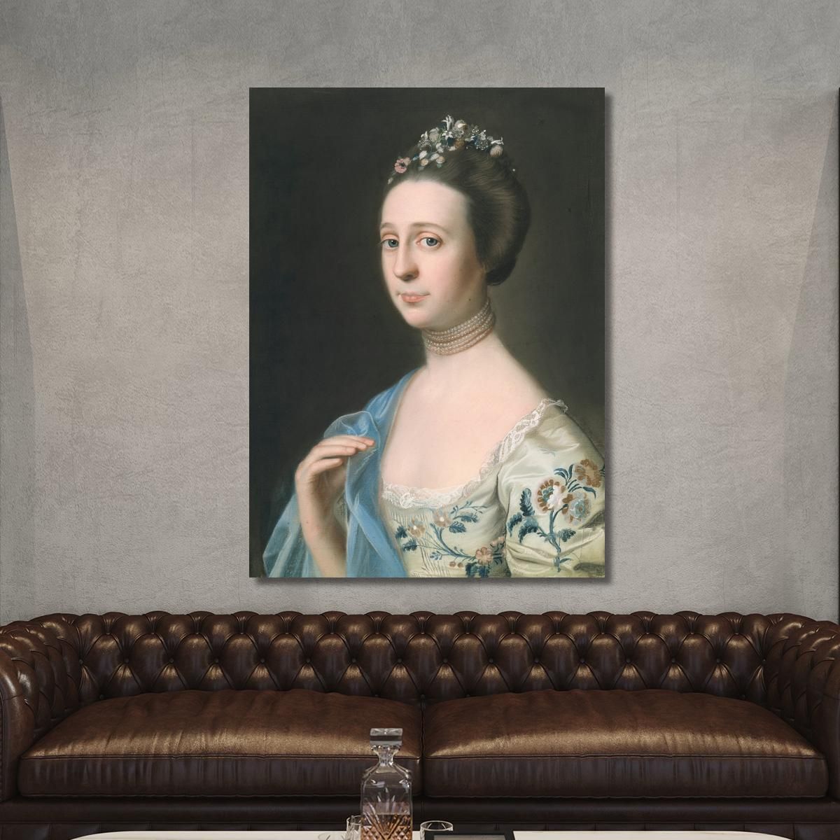 Mrs. Henry Hill Anna Barrett John Singleton Copley jsg42 canvas print 