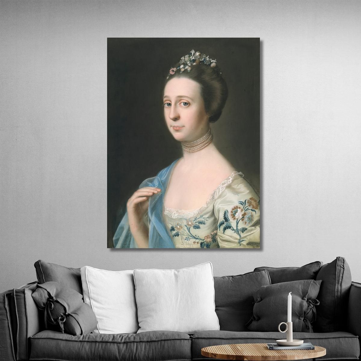Mrs. Henry Hill Anna Barrett John Singleton Copley jsg42 canvas print 