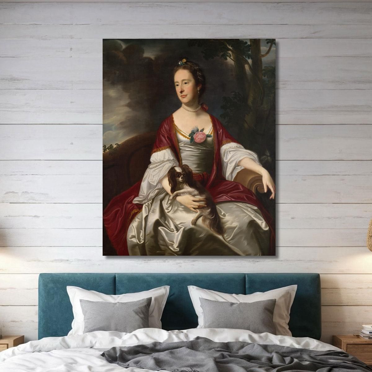Mrs. Jerathmael Bowers John Singleton Copley jsg43 canvas print 