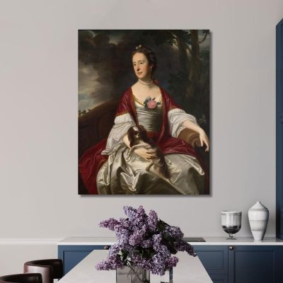 Mrs. Jerathmael Bowers John Singleton Copley jsg43 canvas print 