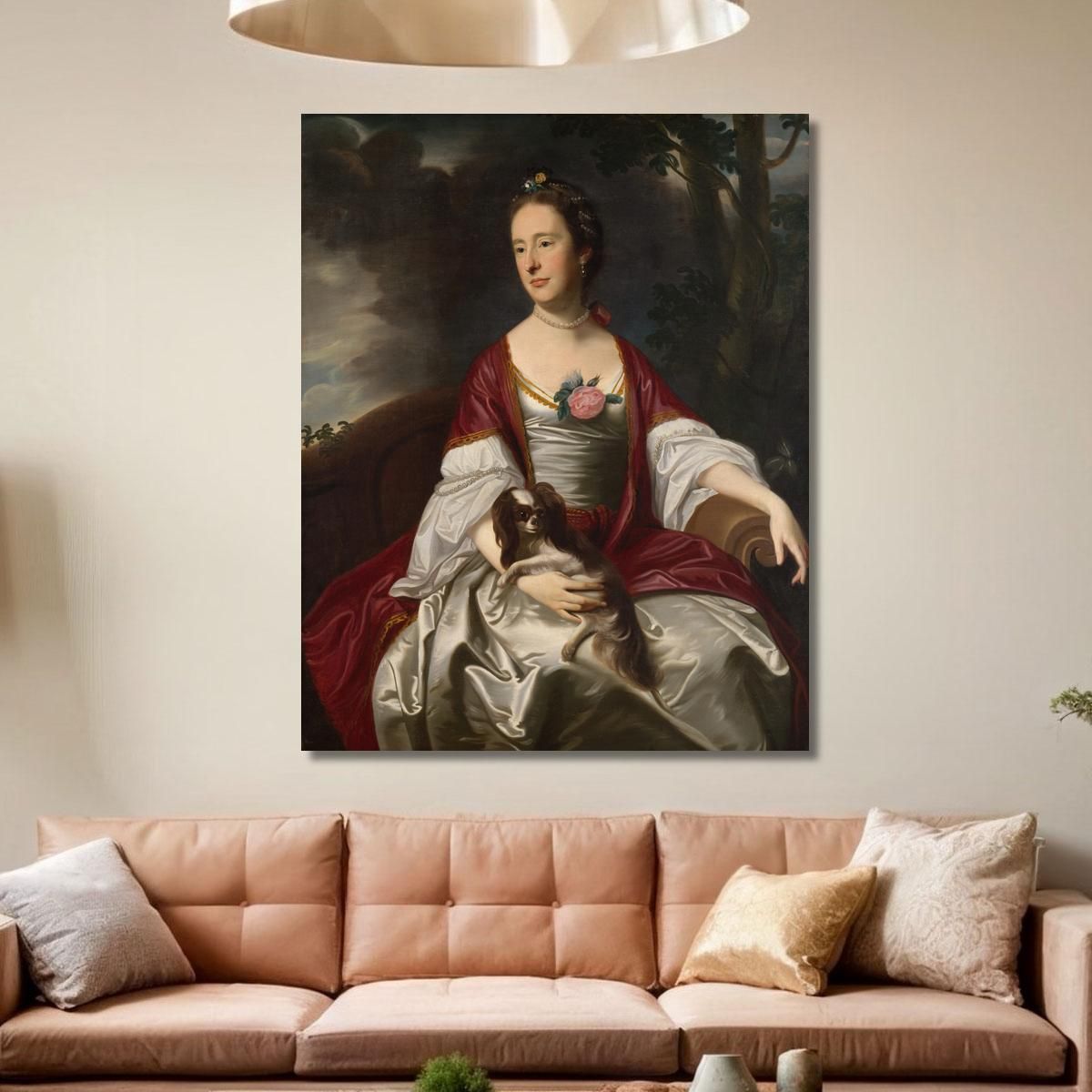 Mrs. Jerathmael Bowers John Singleton Copley jsg43 canvas print 