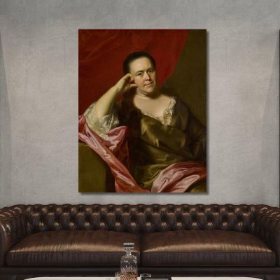 Mrs. John Scollay Mercy Greenleaf John Singleton Copley jsg45 canvas print 