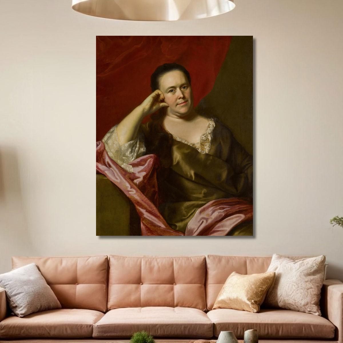Mrs. John Scollay Mercy Greenleaf John Singleton Copley jsg45 canvas print 