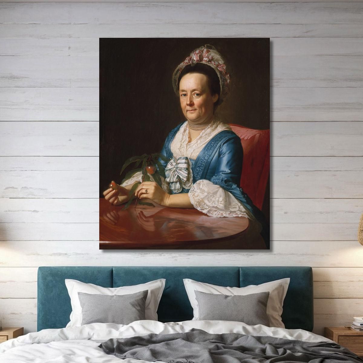 Mrs. John Winthrop John Singleton Copley jsg46 canvas print 