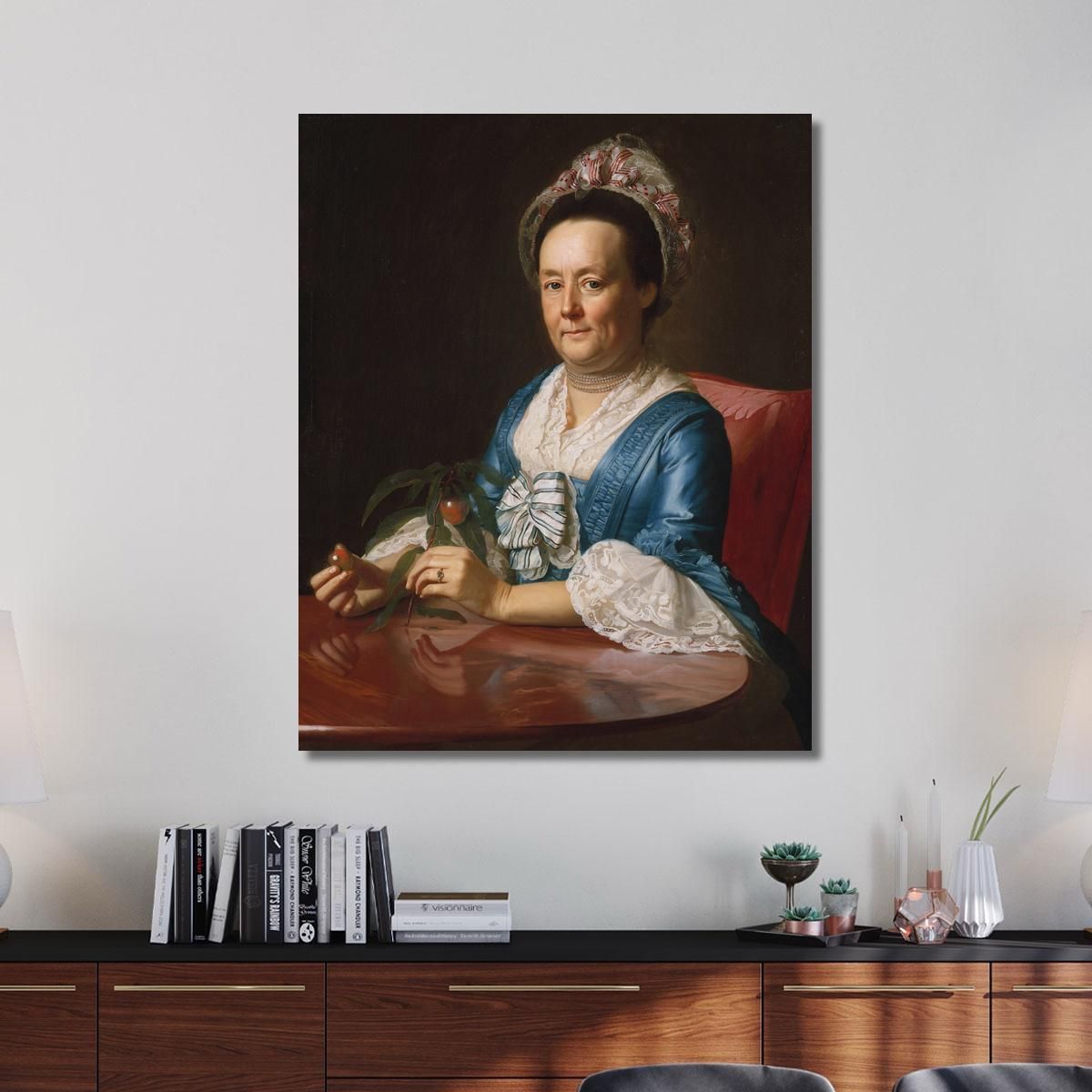 Mrs. John Winthrop John Singleton Copley jsg46 canvas print 