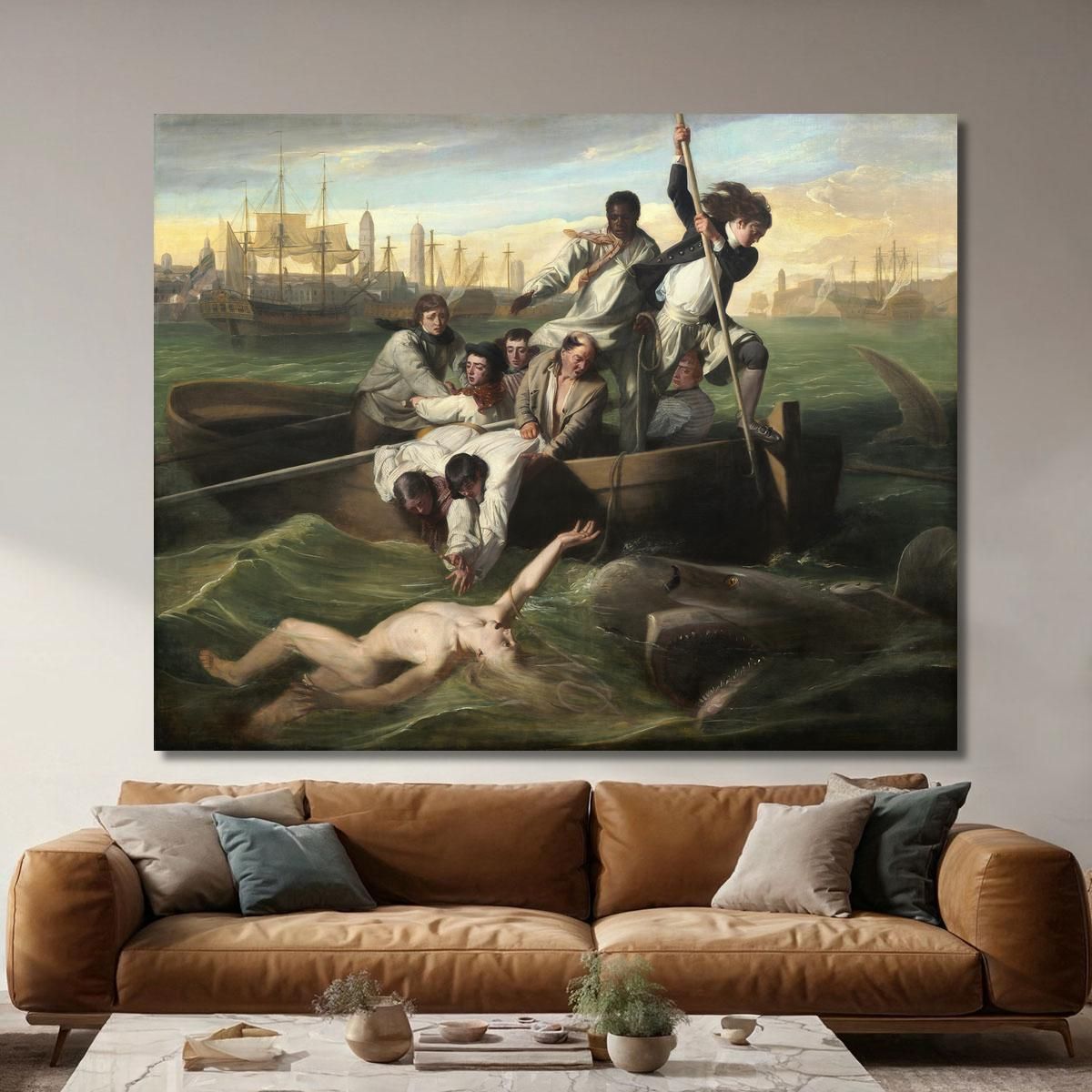 Watson And The Shark John Singleton Copley jsg67 canvas print 