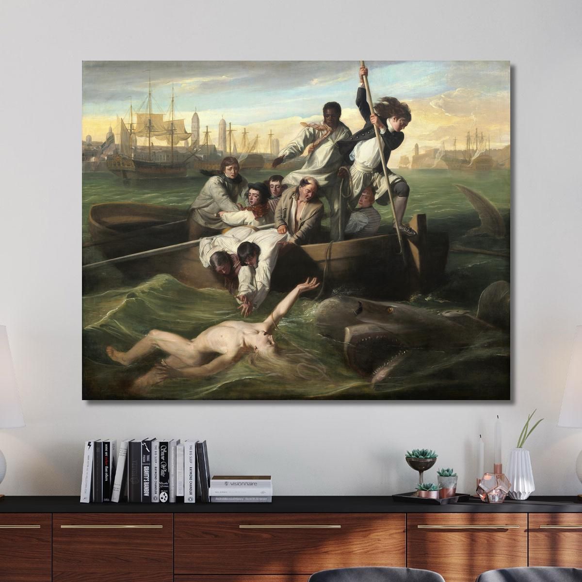 Watson And The Shark John Singleton Copley jsg67 canvas print 