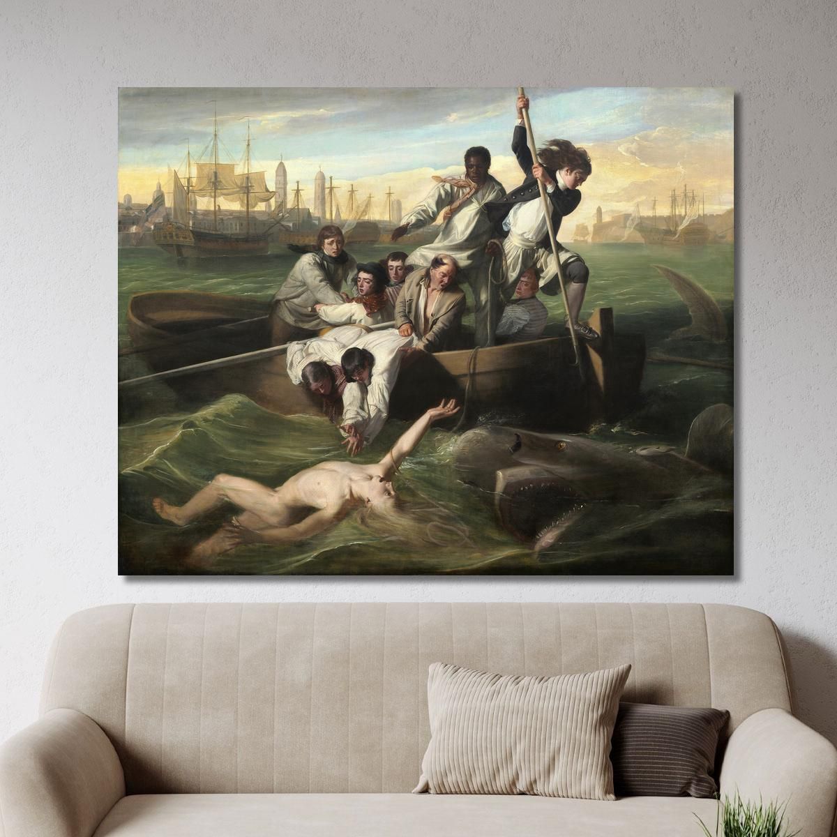 Watson And The Shark John Singleton Copley jsg67 canvas print 