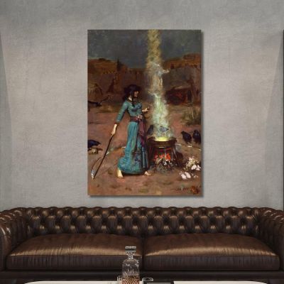 The Magic Circle John William Waterhouse jww34 canvas print 