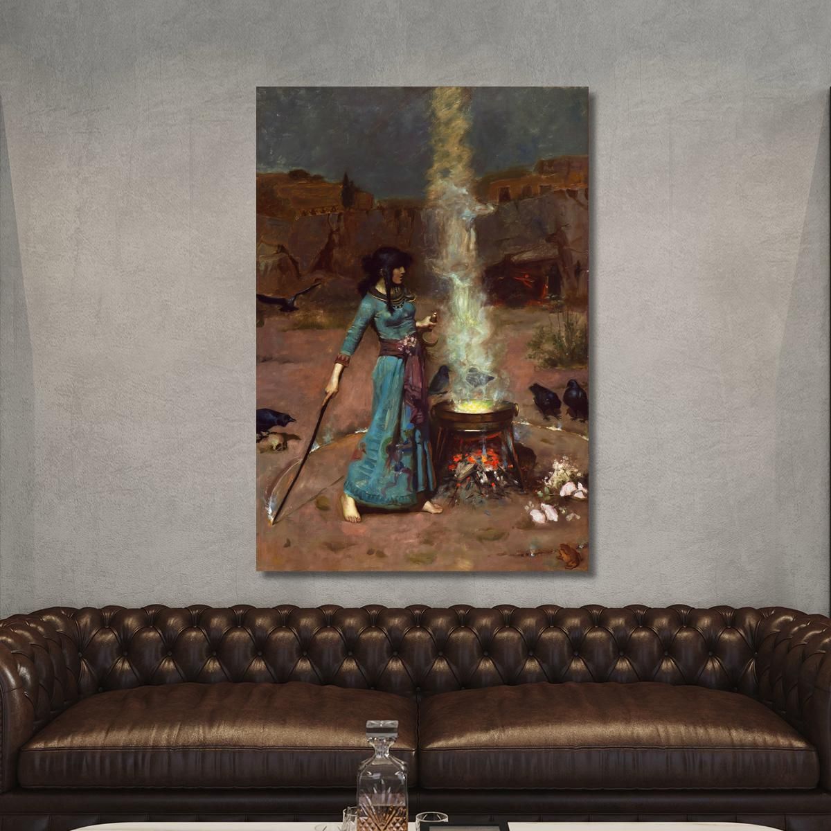 The Magic Circle John William Waterhouse jww34 canvas print 