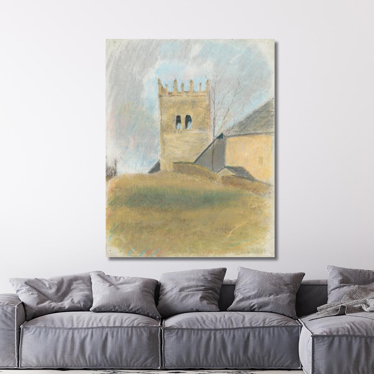 Belfry In Strážky Ladislav Mednyánszky lmd7 canvas print 