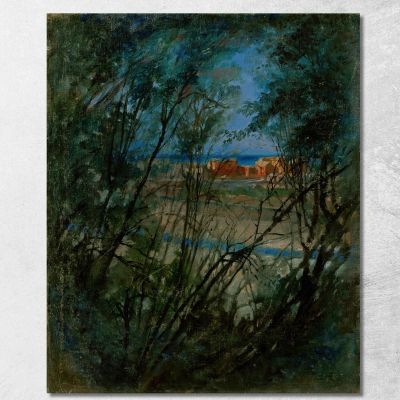 Blue Landscape Ladislav Mednyánszky lmd9 canvas print 