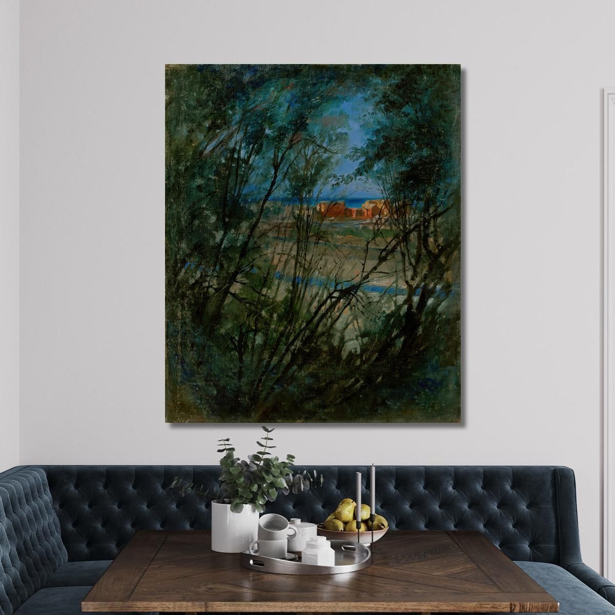 Blue Landscape Ladislav Mednyánszky lmd9 canvas print 