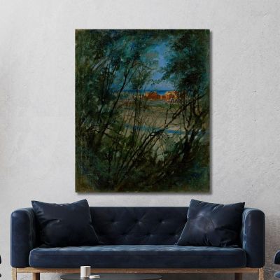 Blue Landscape Ladislav Mednyánszky lmd9 canvas print 