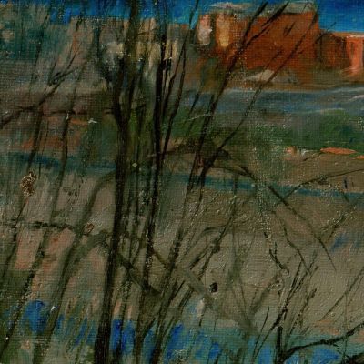 Blue Landscape Ladislav Mednyánszky lmd9 canvas print