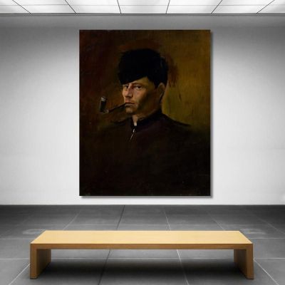 Dandy In Fur Cap With Pipe Ladislav Mednyánszky lmd12 canvas print 