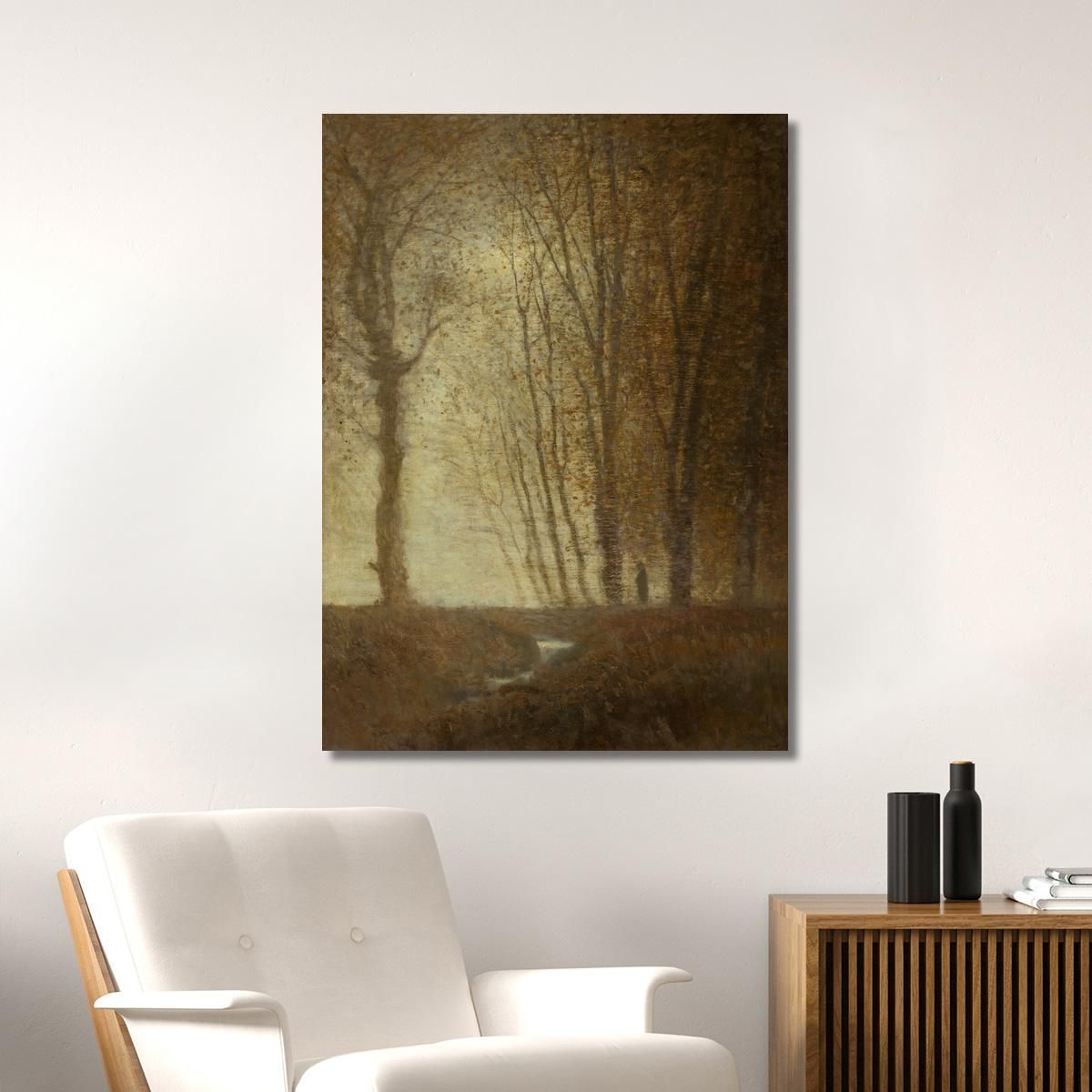 Edge Of The Forest In The Moonlight Ladislav Mednyánszky lmd16 canvas print 