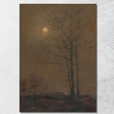 Evening Landscape Ladislav Mednyánszky lmd20 canvas print 