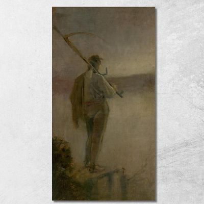Mower By The River Ladislav Mednyánszky lmd33 canvas print 