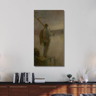 Mower By The River Ladislav Mednyánszky lmd33 canvas print 