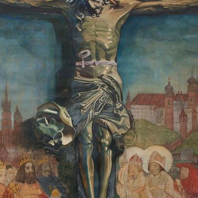 Christ On The Cross Leon Wyczółkowski lwy7 canvas print
