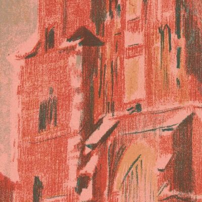Corpus Christi Church In Krakow Leon Wyczółkowski lwy10 canvas print