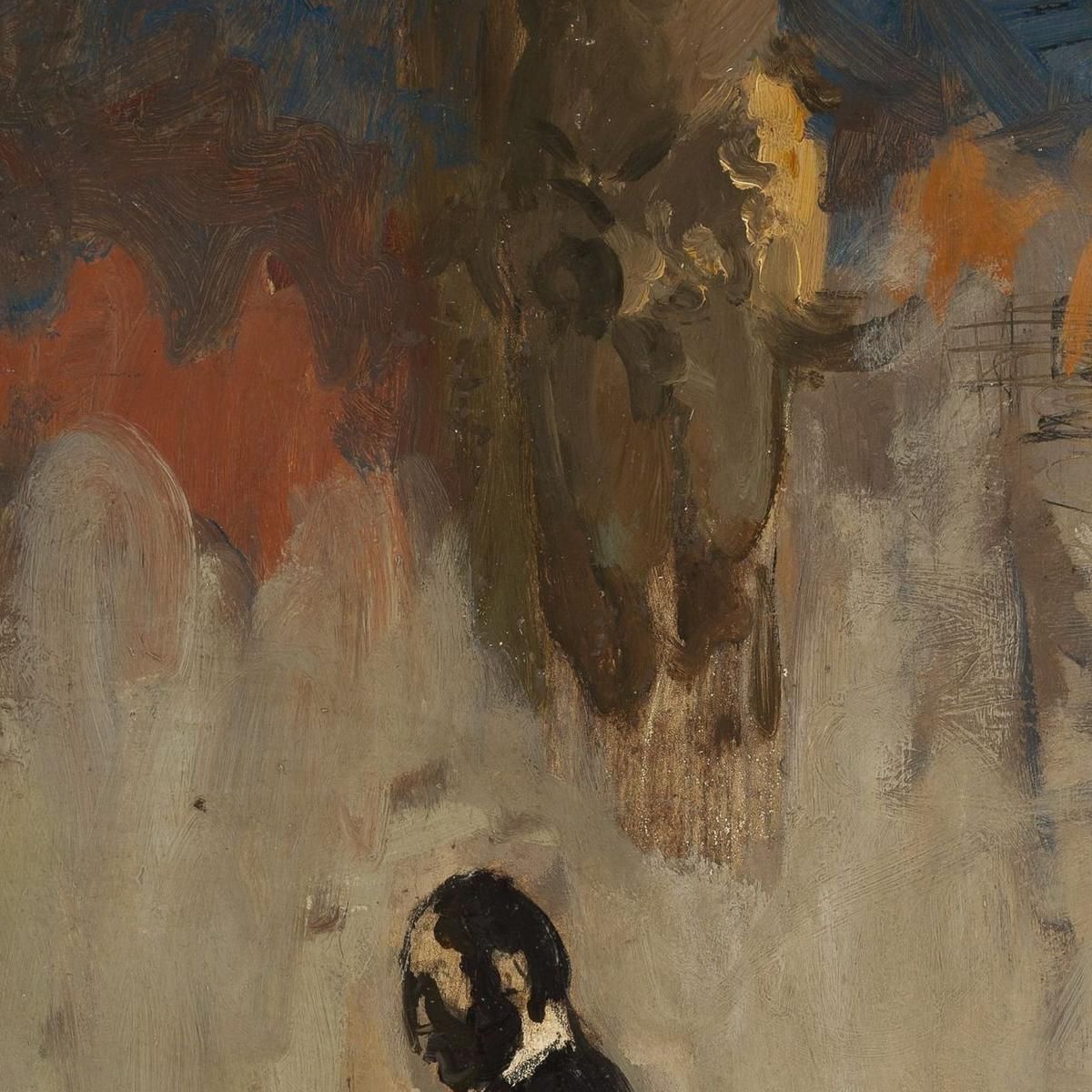Feliks Jasieński At The Organ (Sketch) Leon Wyczółkowski lwy11 canvas print