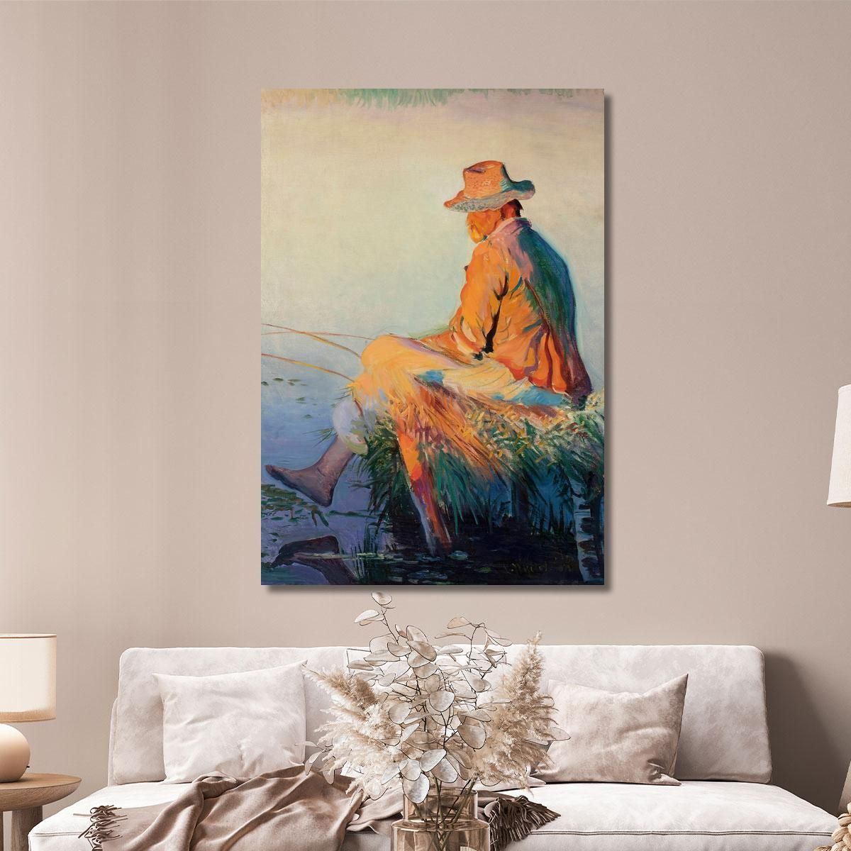 Fisherman Leon Wyczółkowski lwy15 canvas print 