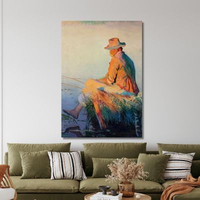 Fisherman Leon Wyczółkowski lwy15 canvas print 