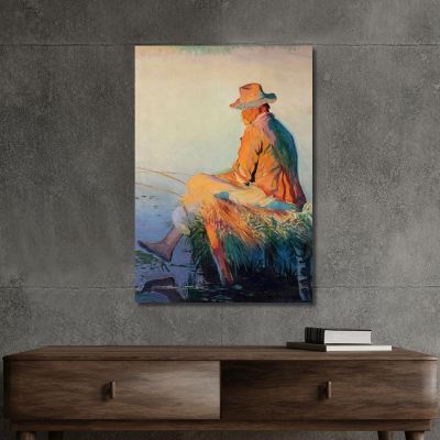 Fisherman Leon Wyczółkowski lwy15 canvas print 