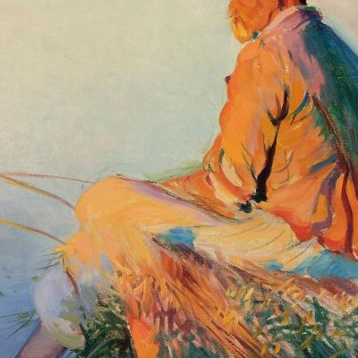 Fisherman Leon Wyczółkowski lwy15 canvas print