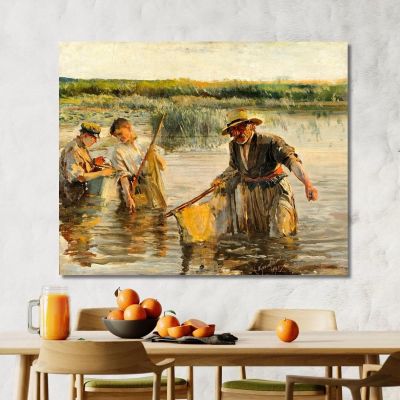 Fishermen 2 Leon Wyczółkowski lwy16 canvas print 