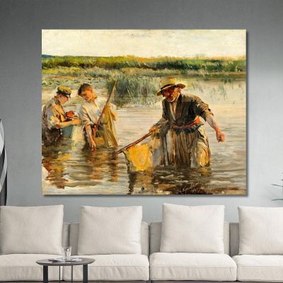 Fishermen 2 Leon Wyczółkowski lwy16 canvas print 