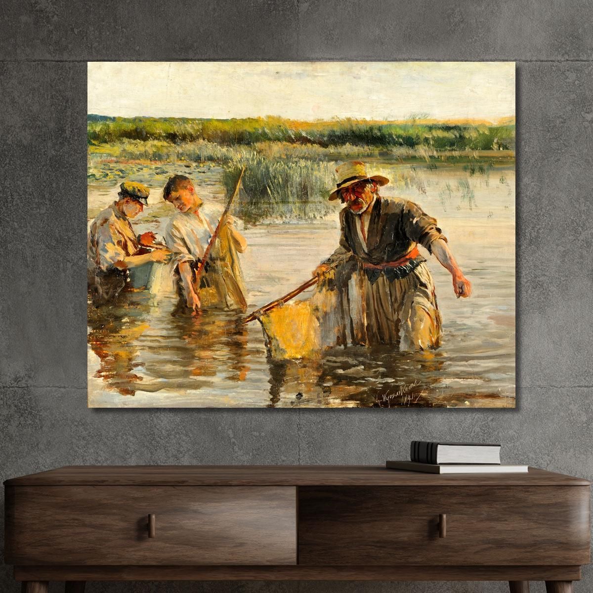 Fishermen 2 Leon Wyczółkowski lwy16 canvas print 